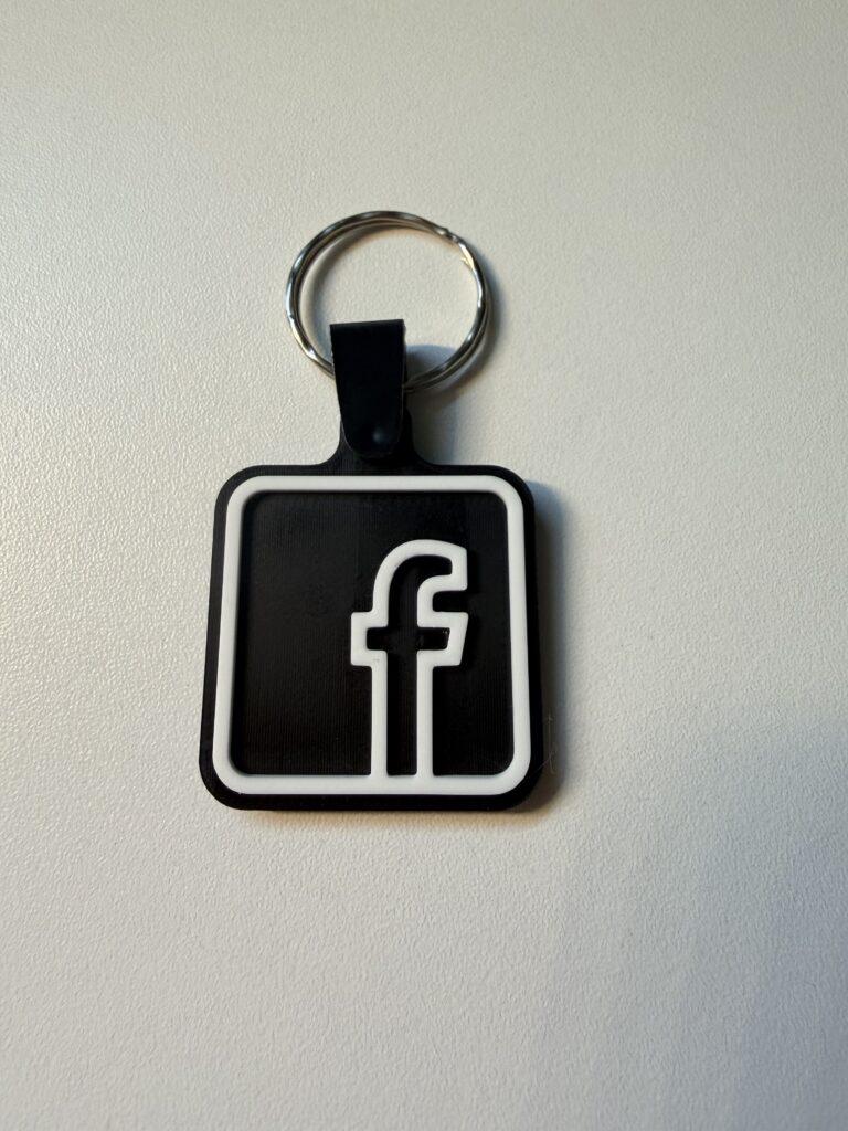Facebook NFC raktų pakabukas – profilis vienu prisilietimu