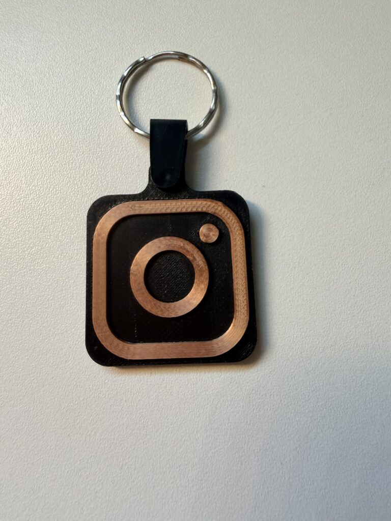 Instagram NFC raktų pakabukas – greitas profilio atidarymas